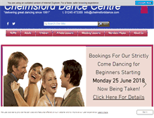 Tablet Screenshot of chelmsforddance.com